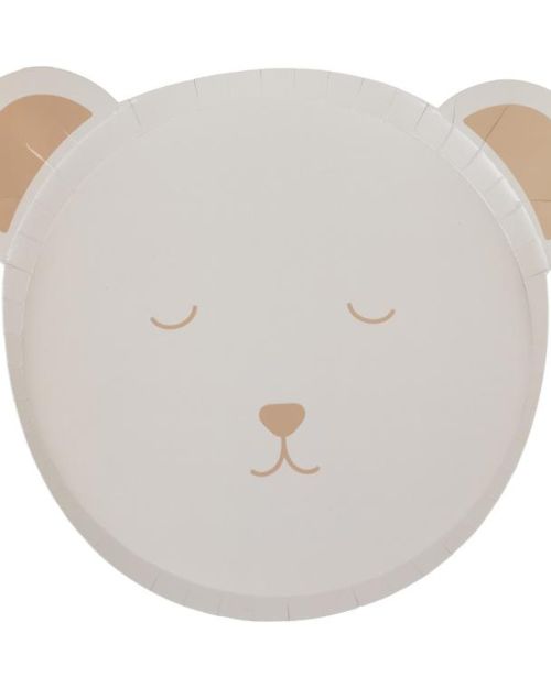 Teddy Bear Plates 8pk