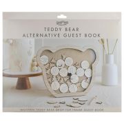 Teddy Bear Wooden Baby Shower Guest Book Alternative