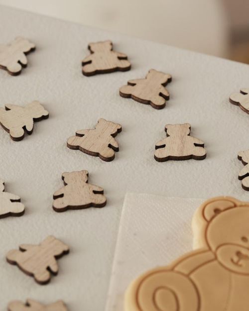 Teddy Bear Wooden Confetti
