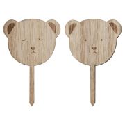 Teddy Bear Cupcake Toppers 6pk