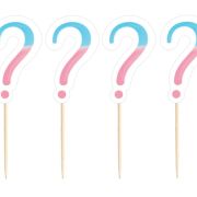 The Big Reveal Cupcake Toppers 24pk