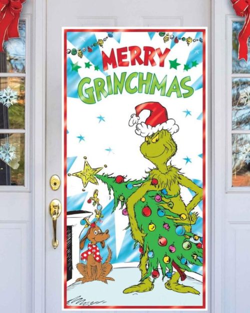 Merry Grinchmas Door Poster