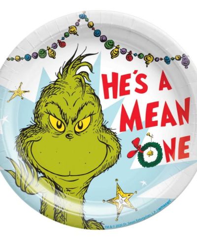 The Grinch Lunch Plates 8pk