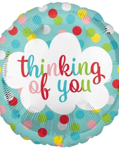 Thinking Of You Dots Foil Balloon