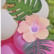 Tiki Tropics Balloon Arch with Flowers & Foliage