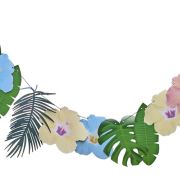 Tiki Tropics Palm Leaf & Flower Garland