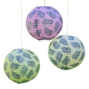 Tiki Tropics Palm Leaf Paper Lanterns 3pk