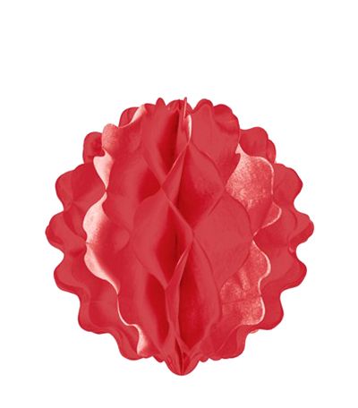 Tissue Honeycomb Ball – Red