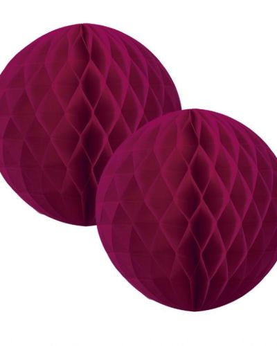 Tissue Honeycomb Balls 15cm Wildberry 2pk