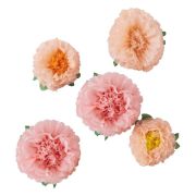 Tissue Pom Pom Flowers 5pk