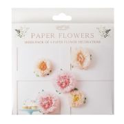 Tissue Pom Pom Flowers 5pk