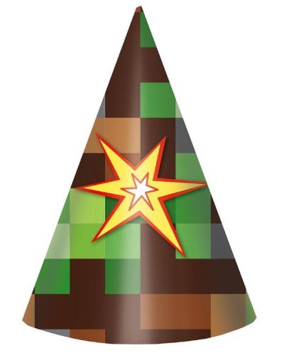 TNT Party Cone Hats 8pk