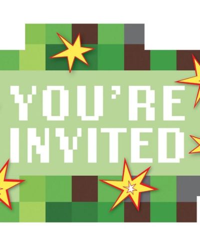 TNT Party Invitations 8pk