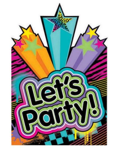 Totally 80s Invitations 8pk