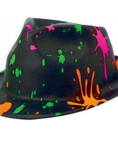 Totally 80s Painted Fedora Hat