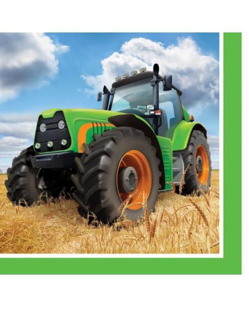 Tractor Time Beverage Napkins – 16pk