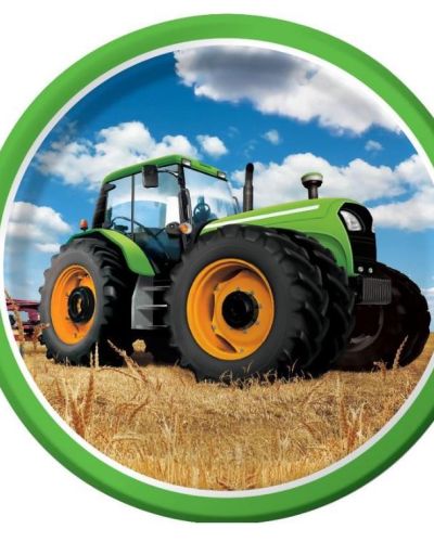 Tractor Time Dinner Plates – 8pk