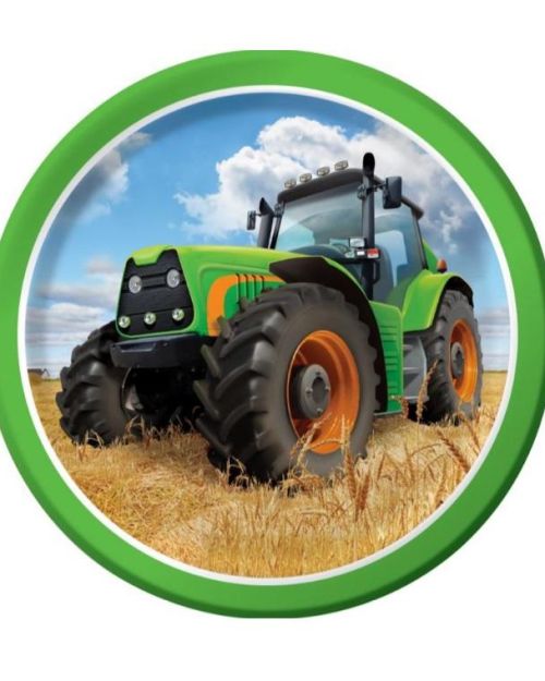 Tractor Time Lunch Plates – 8pk