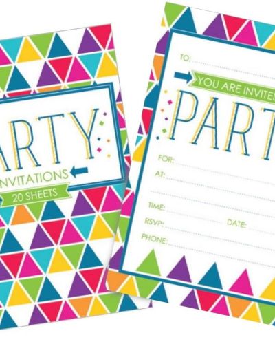 Party Invitations – Triangles