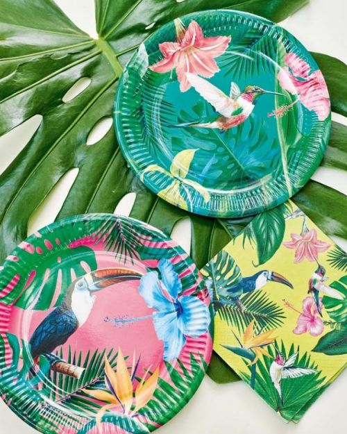 Tropical Fiesta Bright Plates 12pk