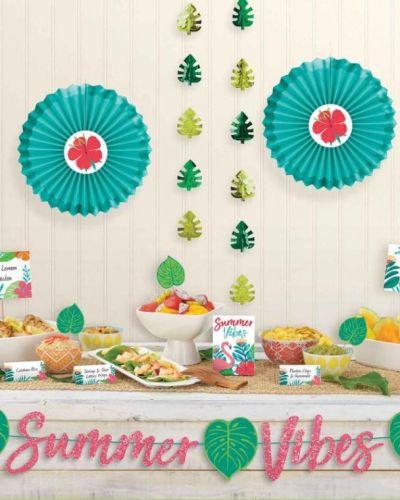 Tropical Jungle Deluxe Buffet Decorating Kit
