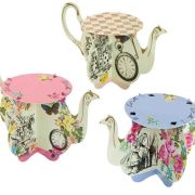 Truly Alice Teapot Cake Stands 6pk