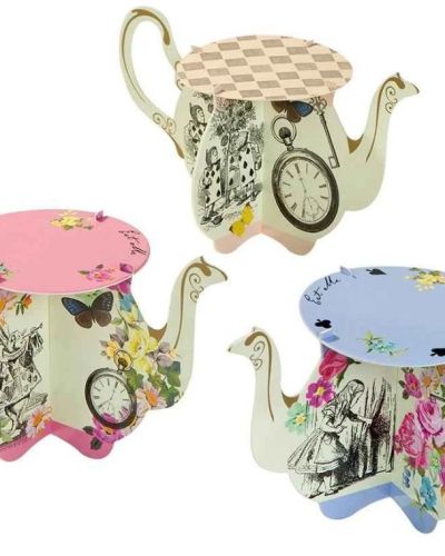 Truly Alice Teapot Cake Stands 6pk