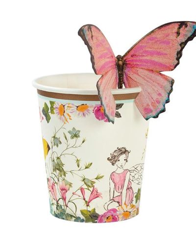 Truly Fairy Cups with Butterflies 12pk