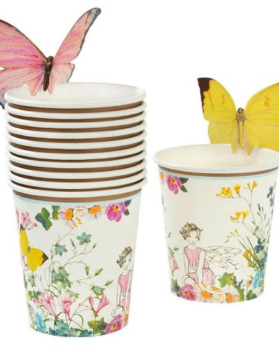 Truly Fairy Cups with Butterflies 12pk
