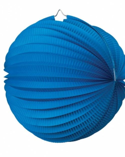 Accordion Lantern 25cm – Turquoise Blue