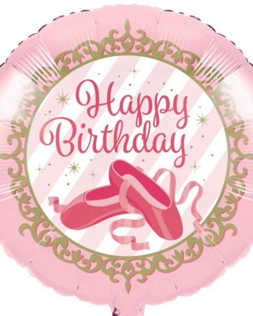 Twinkle Toes Ballerina Foil Balloon