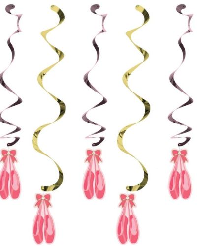 Twinkle Toes Ballerina Swirl Decorations