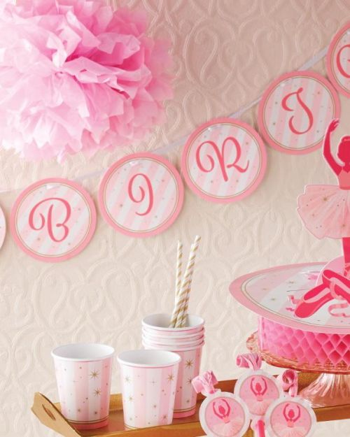 Twinkle Toes Ballerina Happy Birthday Banner
