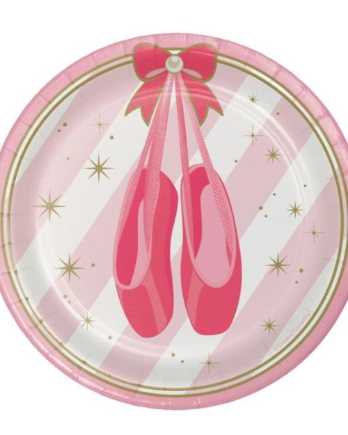 Twinkle Toes Ballerina Lunch Plates 8pk