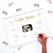 Twinkle Twinkle Baby Scan Guest Book Frame