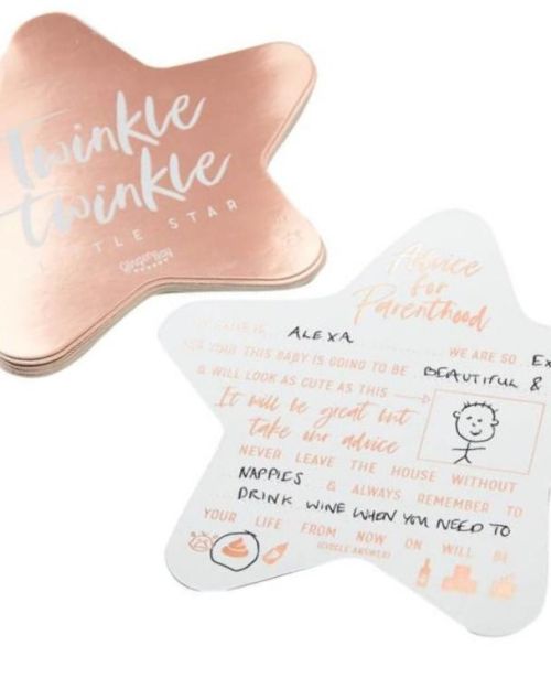 Twinkle Twinkle Baby Shower Advice Cards 10pk
