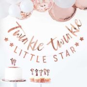 Twinkle Twinkle Rose Gold Bunting