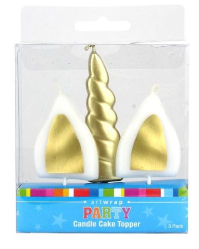 Unicorn Horn & Ears Candle Set