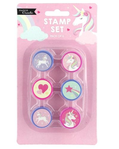 Unicorn Self Inking Stamp Set 6pk