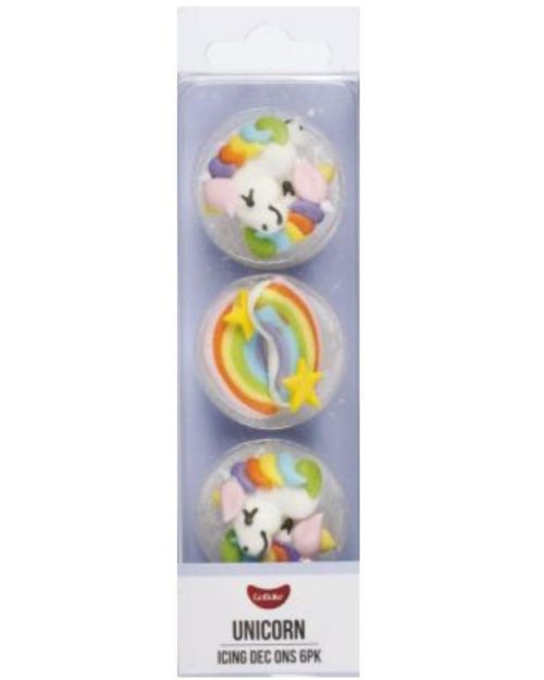 Dec Ons Unicorns 6pk