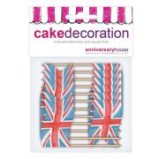 Union Jack Cupcake Picks 12pk