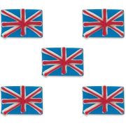Union Jack Sugarcraft Toppers 5pk