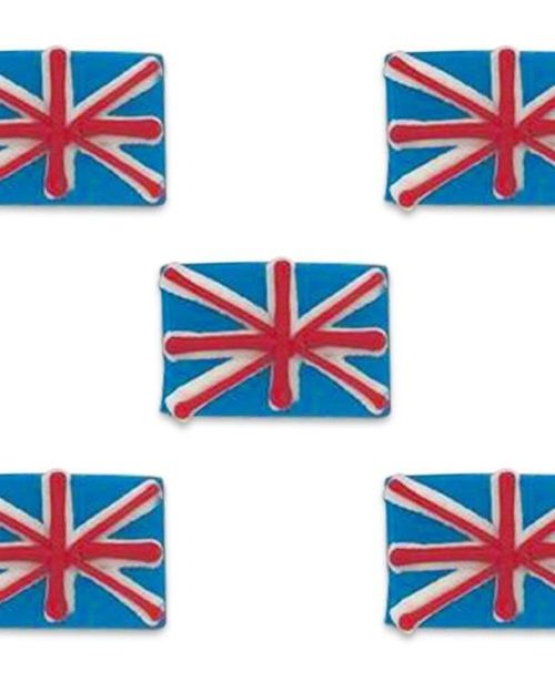 Union Jack Sugarcraft Toppers 5pk