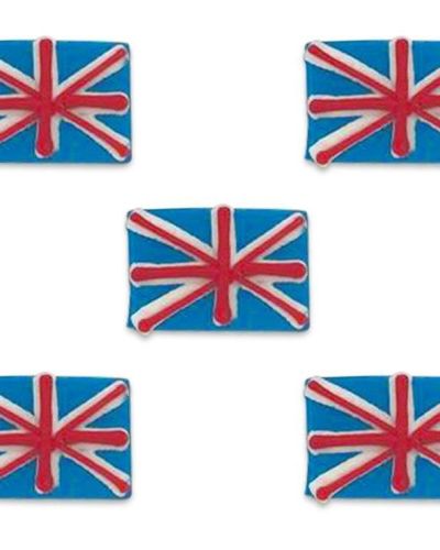 Union Jack Sugarcraft Toppers 5pk