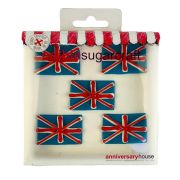 Union Jack Sugarcraft Toppers 5pk