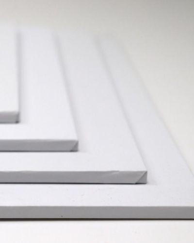 14″ White Masonite Square Cake Board