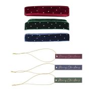Velvet Luxe Christmas Gift Tags & Ribbon Set