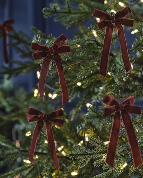 Velvet Luxe Christmas Tree Decorations 6pk