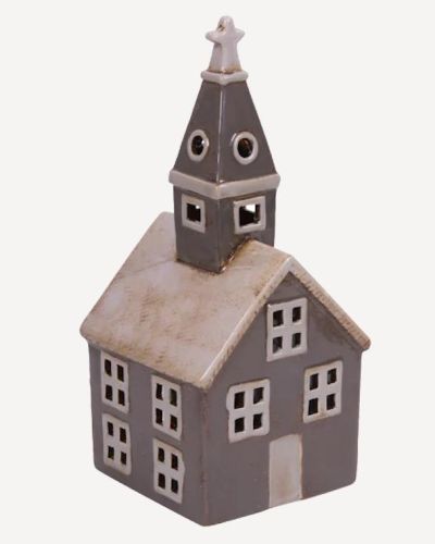 Alsace Tea Light Church Grey