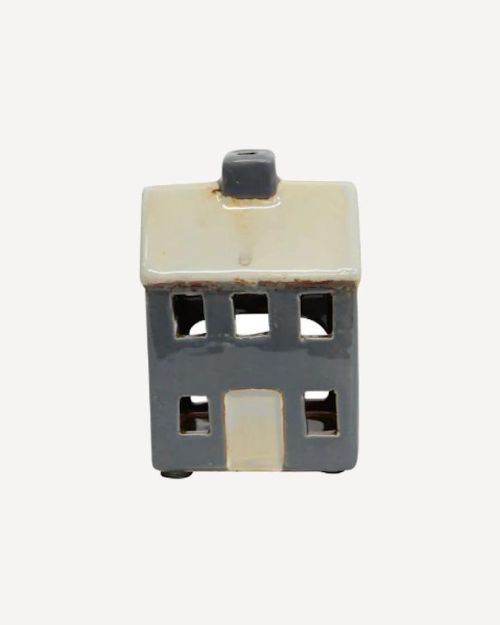 Alsace Tea Light Petite Chalet Grey